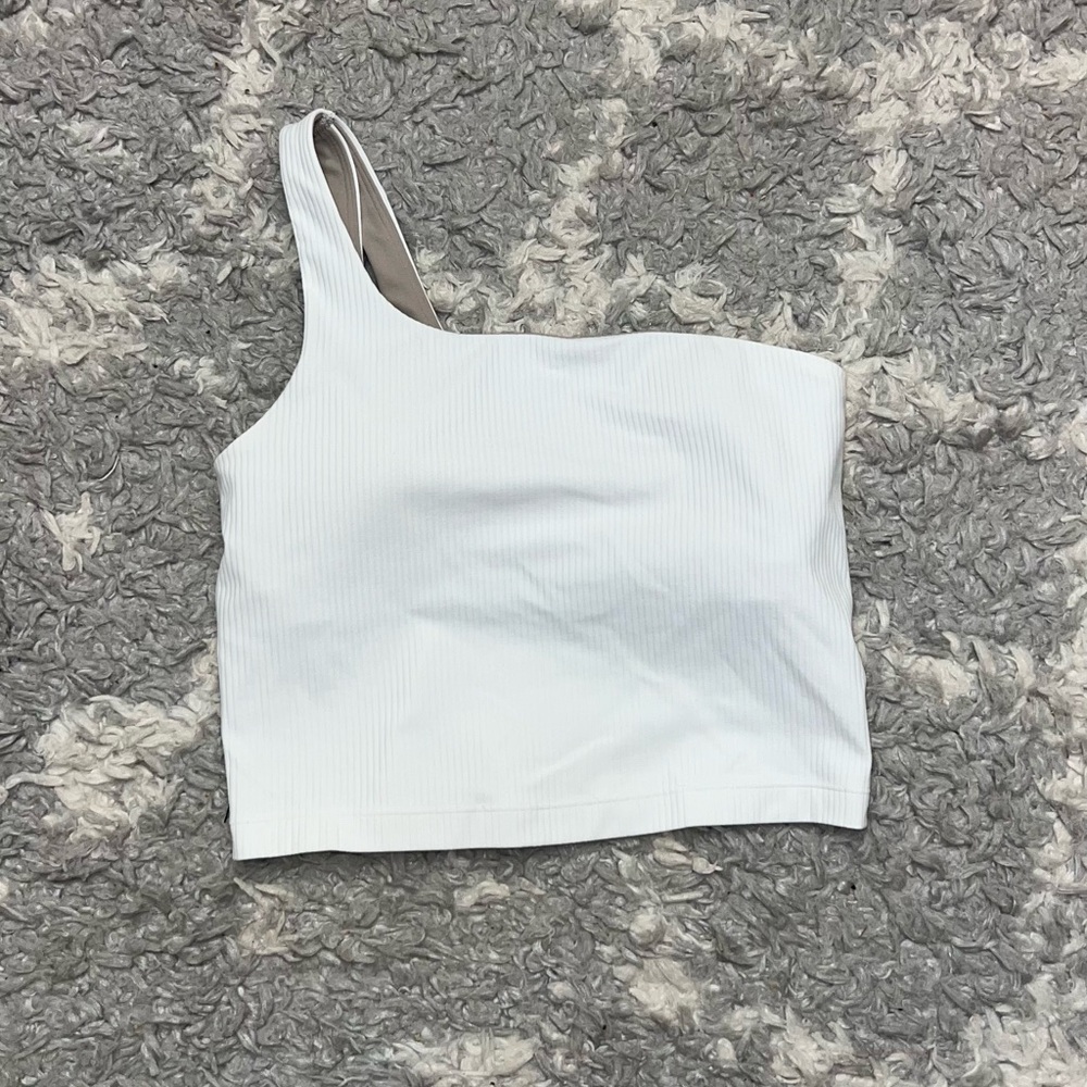 Lululemon ribbed nulu asymmetrical top